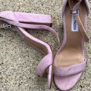 7.5 Steve Madden Women's purple lavender Pink Suede Heels